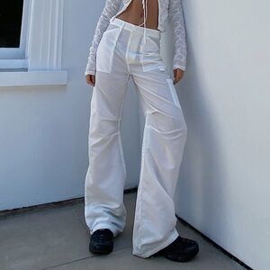 Lioness Miami Vice Swish Pant Street Style Cargo Pant - Ghost White